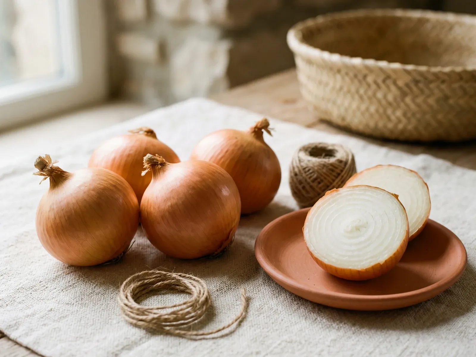 Egyptian golden yellow onions, cured for export