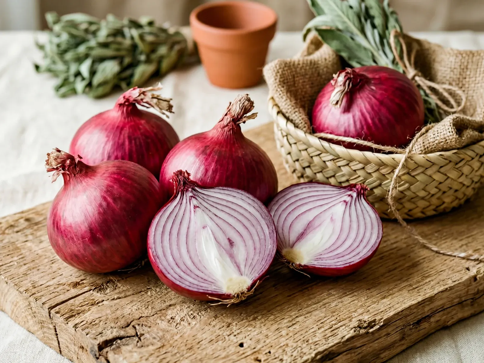 Egyptian red onions, cured for export